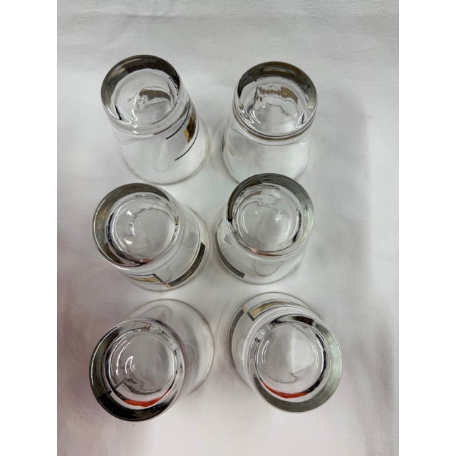 Metal 1960s Golden Eagle High Ball Glasses Set of 6 For Sale - Image 7 of 7