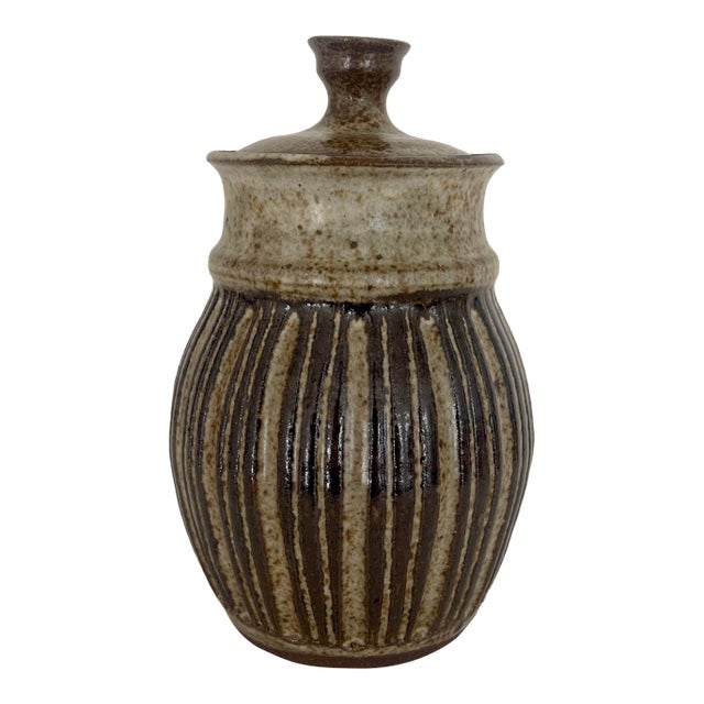 Handcrafted Ceramic Jar For Sale