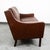 1960s Mid Century Danish Modern Sofa Couch Brown Leather 2 Seat Settee Vintage Denmark For Sale - Image 5 of 11
