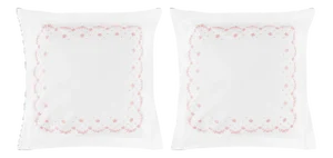 Meadow Euro Sham in Pink - a Pair