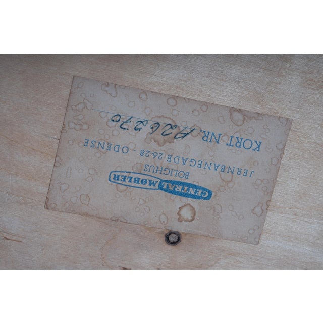 Black Danish Rosewood Stool with Black Leather Seat, 1960s For Sale - Image 8 of 9