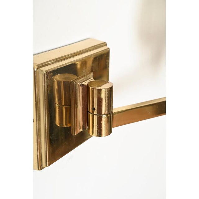 Large Adjustable Murano Glass and Brass Flower Sconces from Barovier, Italy, 1940s, Set of 2 For Sale - Image 13 of 18