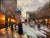 Impressionist Pair of Mid-Century Paris Street Scene Oil Paintings Signed Robert Lebron For Sale - Image 3 of 18