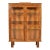 Antique English Art Deco Carved Oak Bookcase or Display Cabinet, Circa 1920s For Sale