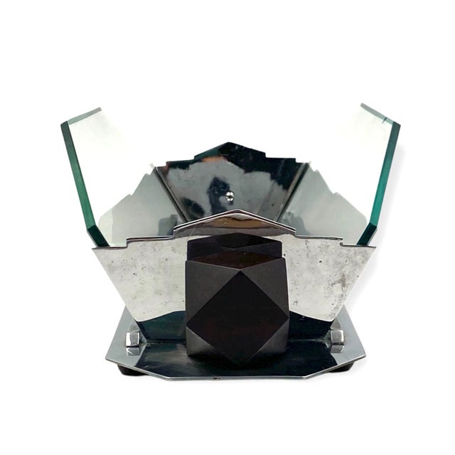 Transparent Art Deco Cubist Centerpiece, France 1930s For Sale - Image 8 of 13