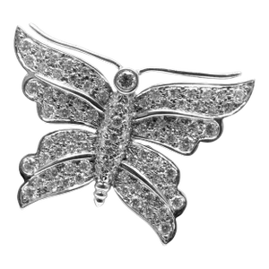 Tiffany & Co. Butterfly Platinum Diamond Pin Brooch