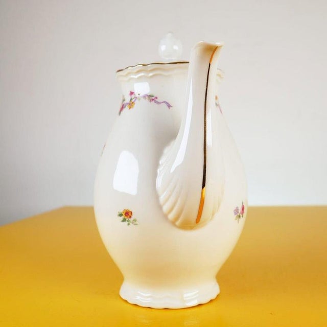 Teapot with Floral Decoration from Ginori For Sale - Image 6 of 9