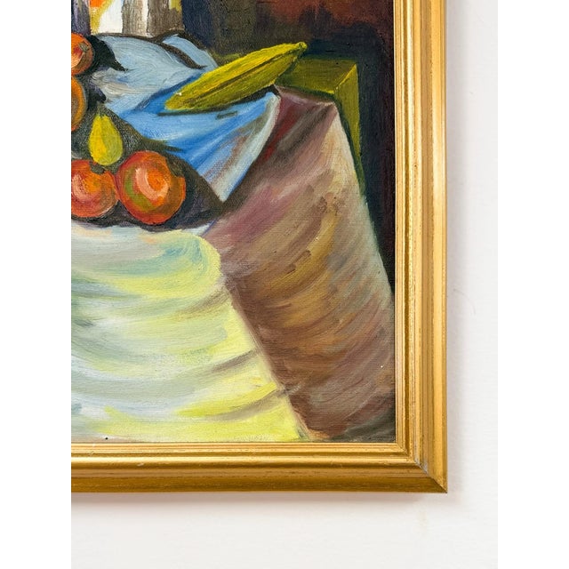 Vintage Original Signed by Leonello 1965 Fruit Still Life Acrylic Canvas For Sale In Tampa - Image 6 of 8