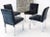 Chrome and Mohair Upholstery Dining Side Chairs - Set of 4 For Sale - Image 4 of 10