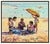 Coastal Mid 20th Century Lunch on the Beach, Pierre Guillaume For Sale - Image 3 of 6