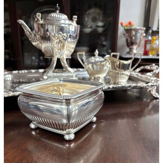 Tiffany Vintage Tilting Teapot Service Art Deco Fluted - Set of 5 For Sale In Baltimore - Image 6 of 12