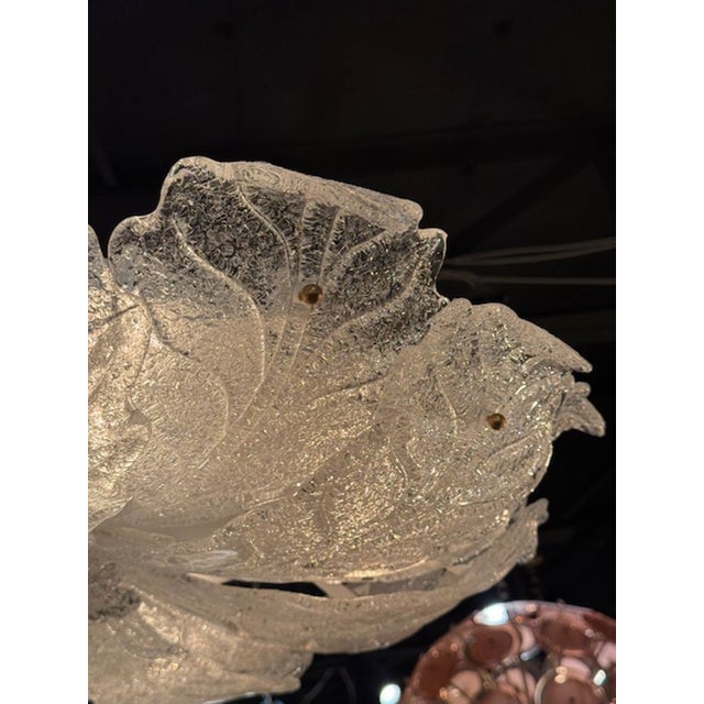 Modern Modern Clear "Granola" Glass Flush Mount Chandelier For Sale - Image 3 of 5