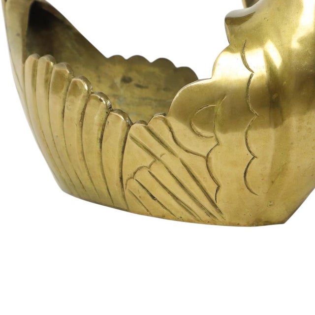 Vintage Swan Planters in Brass, Set of 2 For Sale - Image 13 of 15