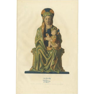 Delange, Madonna & Child, 1869, Print For Sale