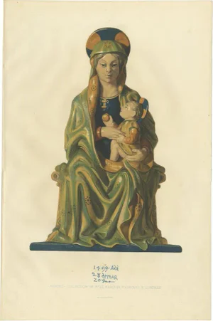 Delange, Madonna & Child, 1869, Print