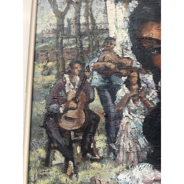 Flamenco Dancer, Oil on Canvas, 20th Century, Framed For Sale - Image 5 of 13