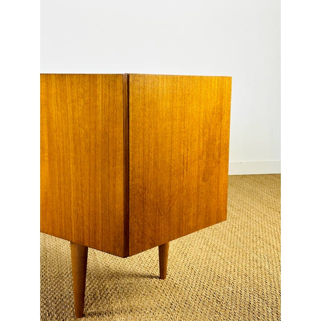 Scandinavian Teak Sideboard with Four Doors and Tapered Legs, 1960s For Sale - Image 10 of 18