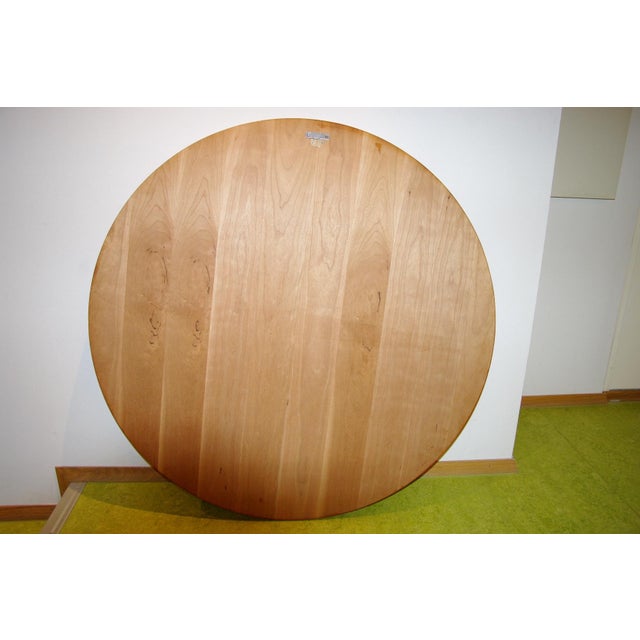 Large Vintage Scandinavian Round Mirror in Teak, 1960s For Sale - Image 11 of 12