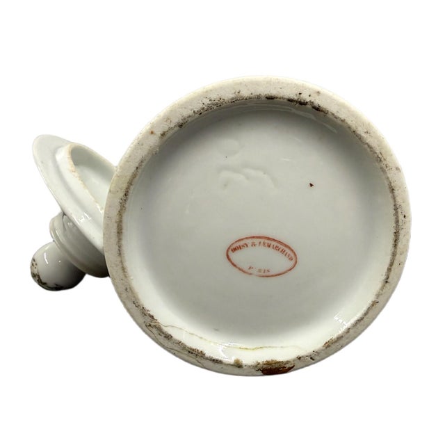 19th Century French Old Paris Porcelain Apothecary Jar - Boisy & Lemarchand France For Sale - Image 6 of 6
