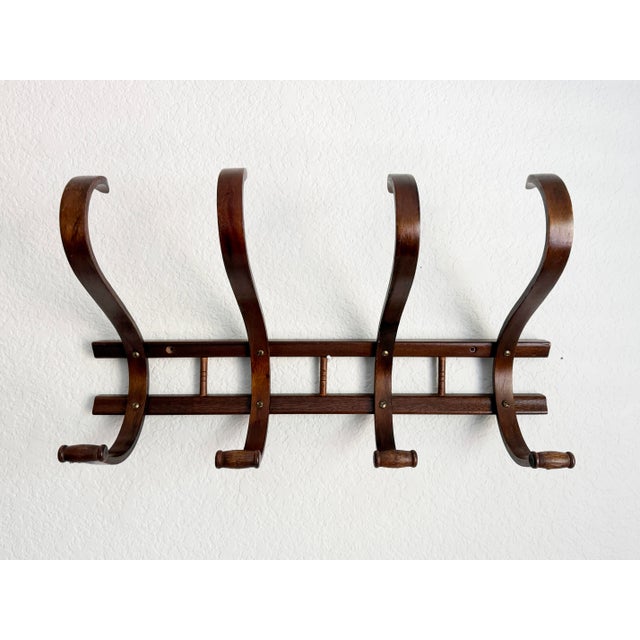 Thonet Vintage Thonet Style Bentwood Wall Hooks For Sale - Image 4 of 11