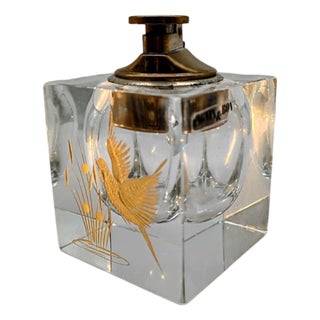 Lighter in Murano Glass with Handcrafting 24k Gold Finishing by Pagnin & Bon, Italy, 1960s For Sale