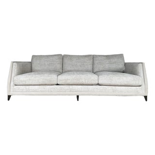 Caracole Modern Chenille Burnout Limitless Sofa For Sale