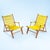 Beechwood Yellow Spaghetti Garden Lounge Chairs, 1960s, Set of 2 For Sale - Image 10 of 18