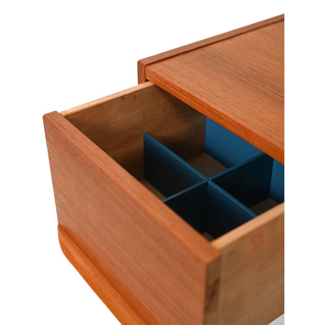 Scandinavian Teak Dressing Table with Reclining Mirror, 1960s For Sale - Image 6 of 9