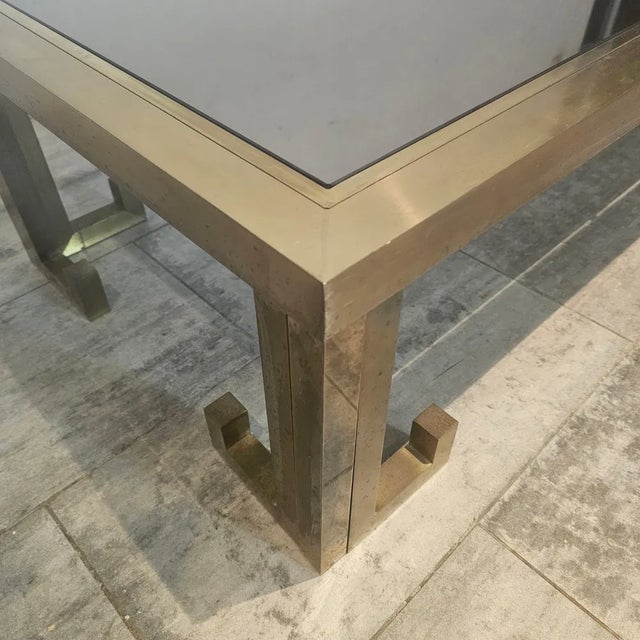 Full Brass "greek Key" Coffee Table