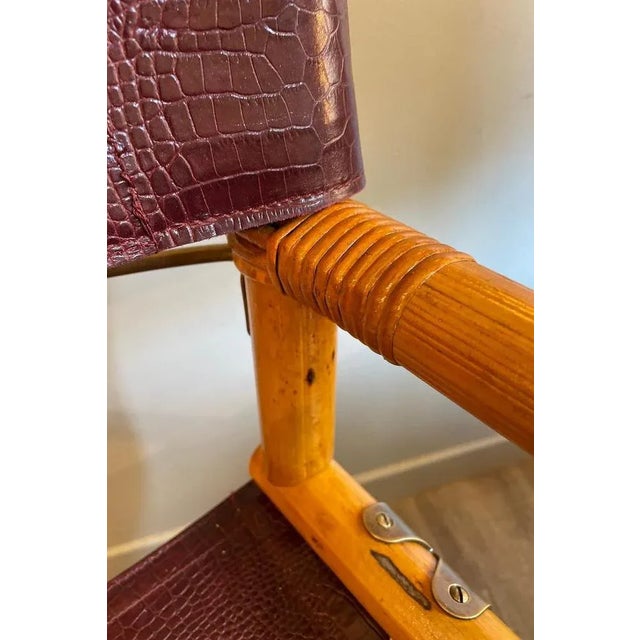 Director's Chair in Leather and Brass by Ryda Levi McGuire, 1960s For Sale - Image 14 of 18