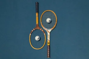 Vintage Rackets, Contemporary Photograph by Korbin Bielski