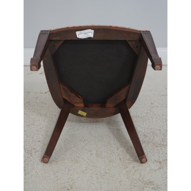 Set of 8 Maitland Smith Shield Back Mahogany Dining Room Chairs For Sale - Image 17 of 18
