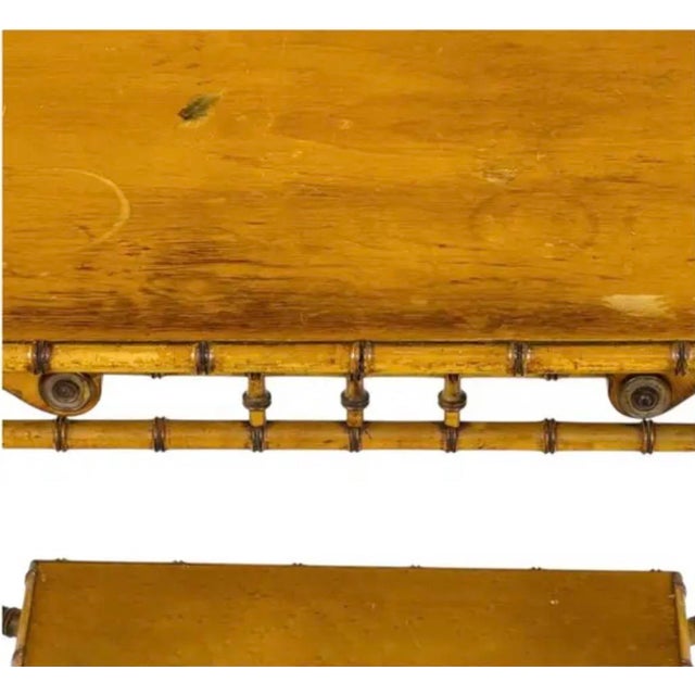 Victorian Victorian Faux Bamboo Side Table by r.j. Horner, New York For Sale - Image 3 of 14