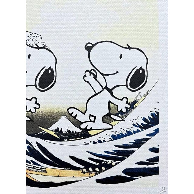 Death Nyc - Hokusai and Snoopy - Limited Edition With Certificate For Sale - Image 4 of 5