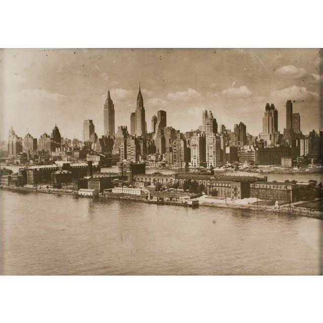 New York City Skyscrapers, Silver Gelatin Black and White Photography Framed, 1931 by Press Agency Keystone View Company For Sale - Image 4 of 11