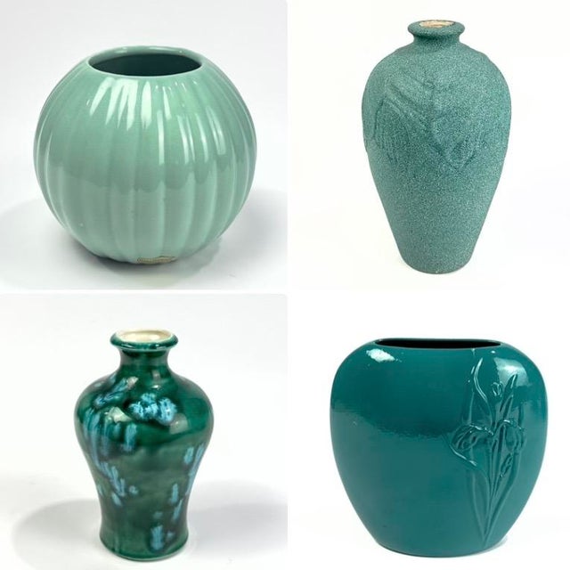 Top 20 Shades of Jade Vintage Ceramics Instant Collection For Sale - Image 11 of 18