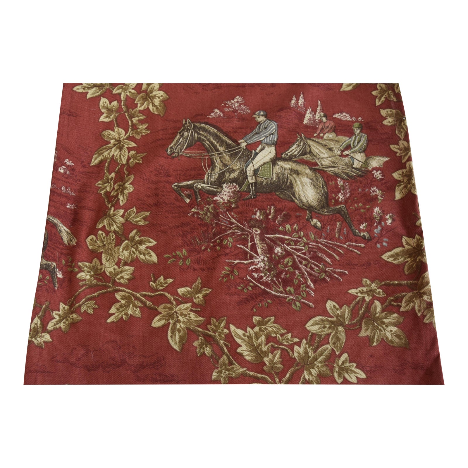 Equestrian Horse Jockey Table Runner 110" Long X 16" Wide Chairish