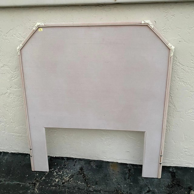 Vintage Rattan Twin Headboard With Pencil Reed Trim For Sale - Image 9 of 10