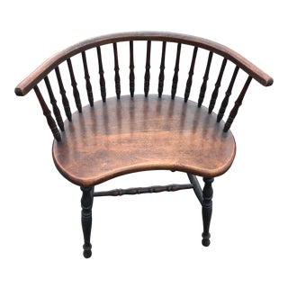 Early 20th Century Wooden Spindle Bench Vanity Seat Child Chair For Sale