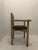 Wood Mid 20th Century Vintage French Mid-Century Modern Guillerme Et Chambron Wood Upholstered Arm Chair For Sale - Image 7 of 12