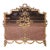 Mid-Century French Louis XVI Bronze Fireplace Screen With Mesh Panel For Sale