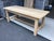 Vintage French Weathered Oak Fram Table For Sale - Image 10 of 12