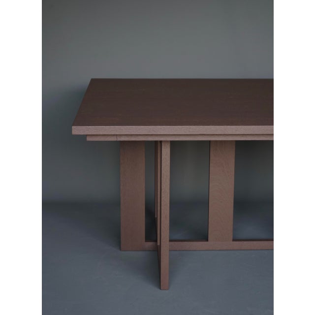 Bossche School Merbau Dining Table from Hans van der Laan & Harry van Hal, 1979 For Sale - Image 11 of 18