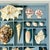 Vintage Coastal Boho Chic Seashell Collection, French Blue Divided Shadowbox Decorative Object For Sale - Image 4 of 13