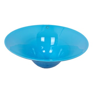 Bowl in Blue Murano Glass from Venini, 1990s For Sale