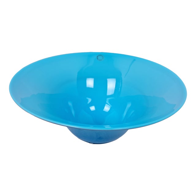 Bowl in Blue Murano Glass from Venini, 1990s For Sale