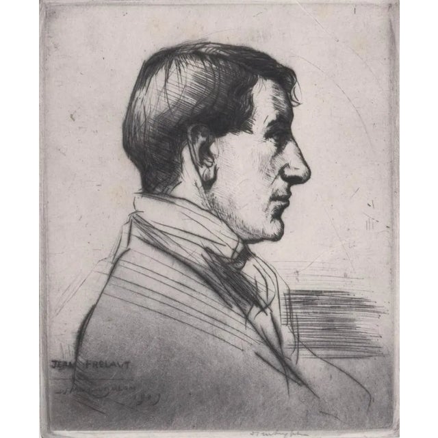 Portraiture 1909 Donald Shaw MacLaughlan Portrait Etching For Sale - Image 3 of 3