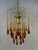 Vintage Amber Teardrop Chandelier For Sale - Image 4 of 8