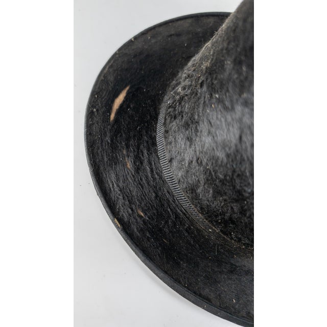 19th Century American Beaver Fur Top Hat by John Yeager of Philadelphia For Sale - Image 11 of 14