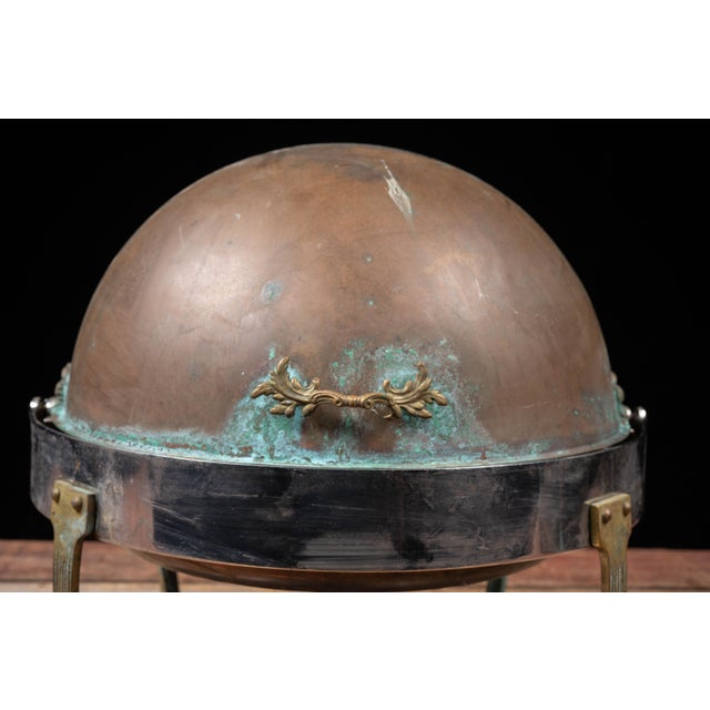 Antique Copper Rolltop Chafer Servers - Set of Four For Sale - Image 12 of 18